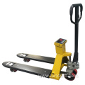 Electric pallet truck with scale